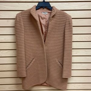 Liliane Burty fashionable women 3/4 hoody coat Made in France Size 6
